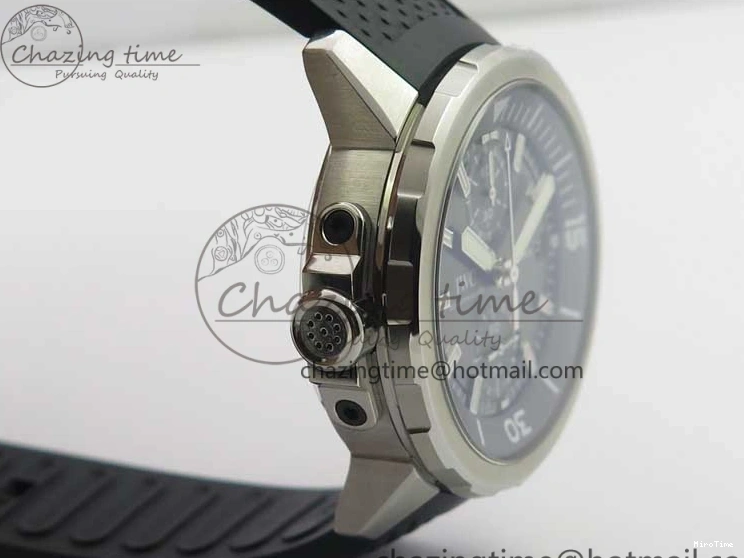 MIROTIME 0218 Aquatimer Chrono IW376803 V6F 1:1 Best Edition Gray Dial on Rubber Strap A FlexibleFit 7153